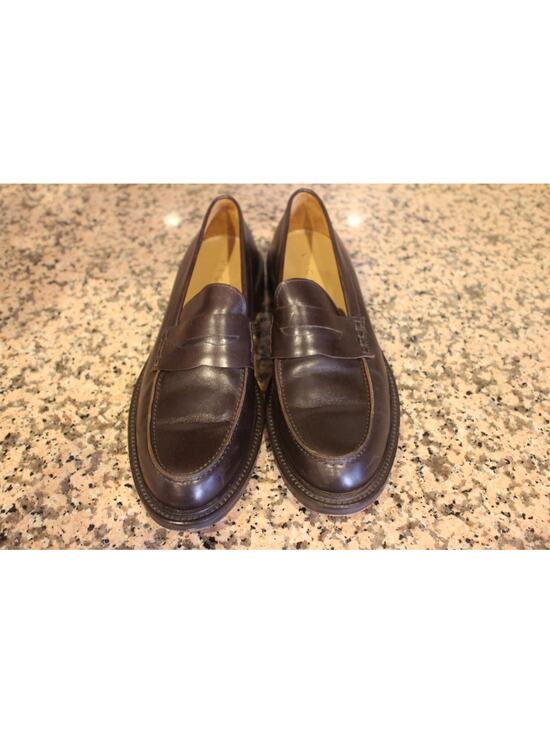 VICINI MENS brown leather loafer shoe size 42 us 11 (mens 710 main image 5